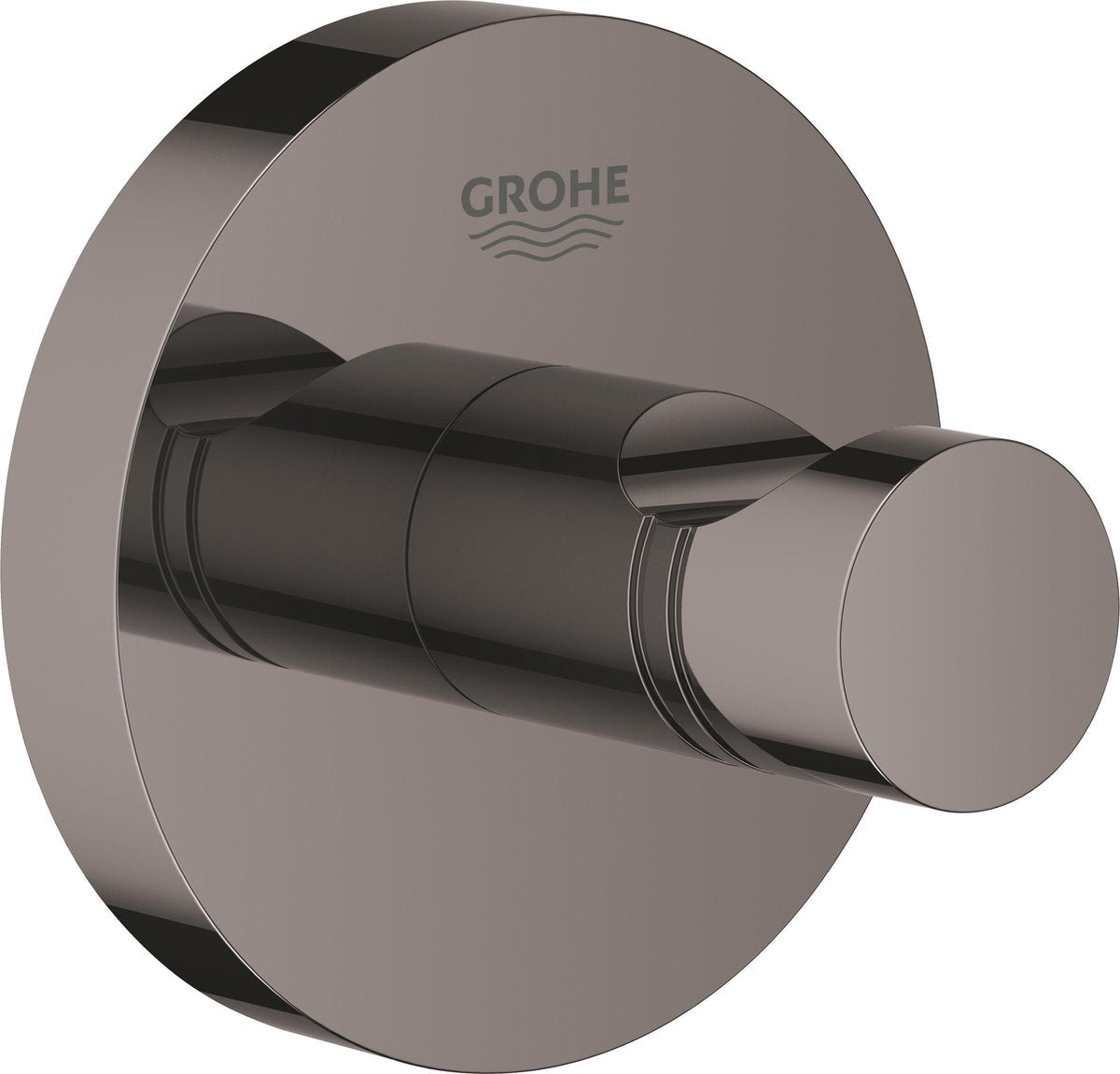 Grohe essentials crochet pour peignoir - crochet pour serviette - métal - graphite dur (noir) - 40364a01