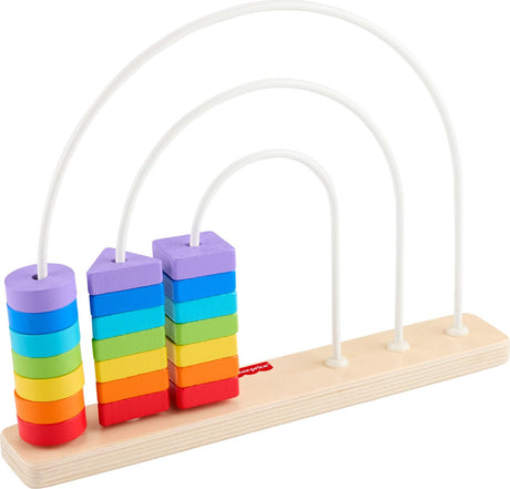 Boulier en bois Fisher-Price arc-en-ciel