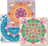 Les cartes mosaïque Playmais décorent un mandala tendance