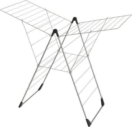Metaltex tomado - étendoir vento - longueur de séchage 25 mètres - gris argenté