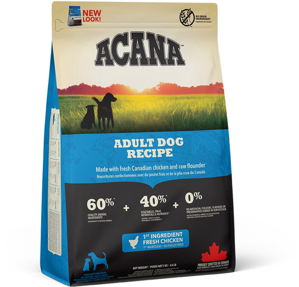 Acana patrimoine chien adulte poulet dinde - nourriture pour chien - 2 kg