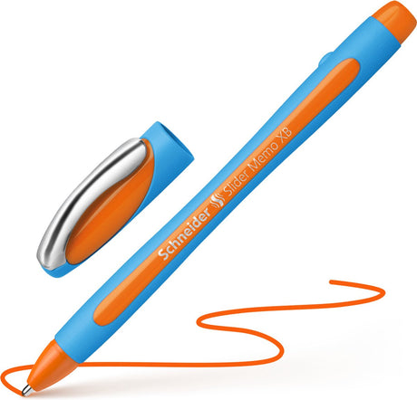 Schneider instruments d'écriture stylo à bille schneider - slider memo - plume xb 1,4 mm - orange - s-150206