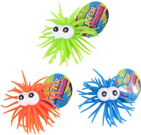 Boule Puffer Mania avec yeux, 12 cm