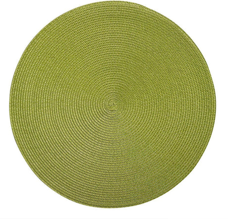 Westmark lot de 4 sets de table, ø 38 cm, polypropylène, vert, collection saleen : cercle