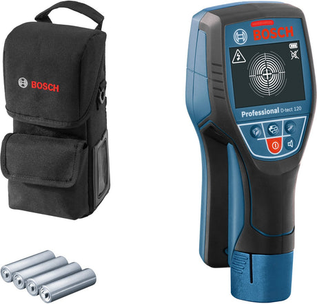 Scanner mural Bosch bleu d-tect 120 | 4 piles AA | en sachet - 0601081303
