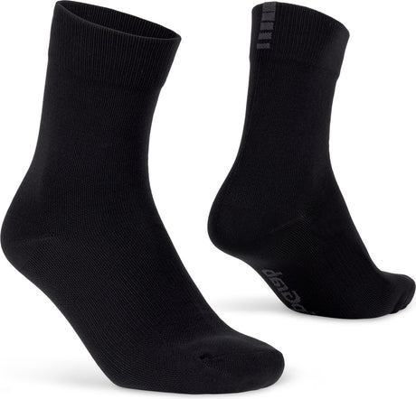 Gripgrab - chaussettes de cyclisme légères et imperméables printemps-automne chaussettes de cyclisme d'hiver - noir - unisexe - taille XL