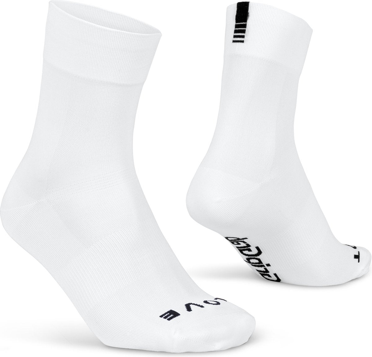 Gripgrab - lightweight sl performance zomer fietssokken 1 paar coolmax wielersport sokken regular cut - wit - unisex - maat l (44-47)