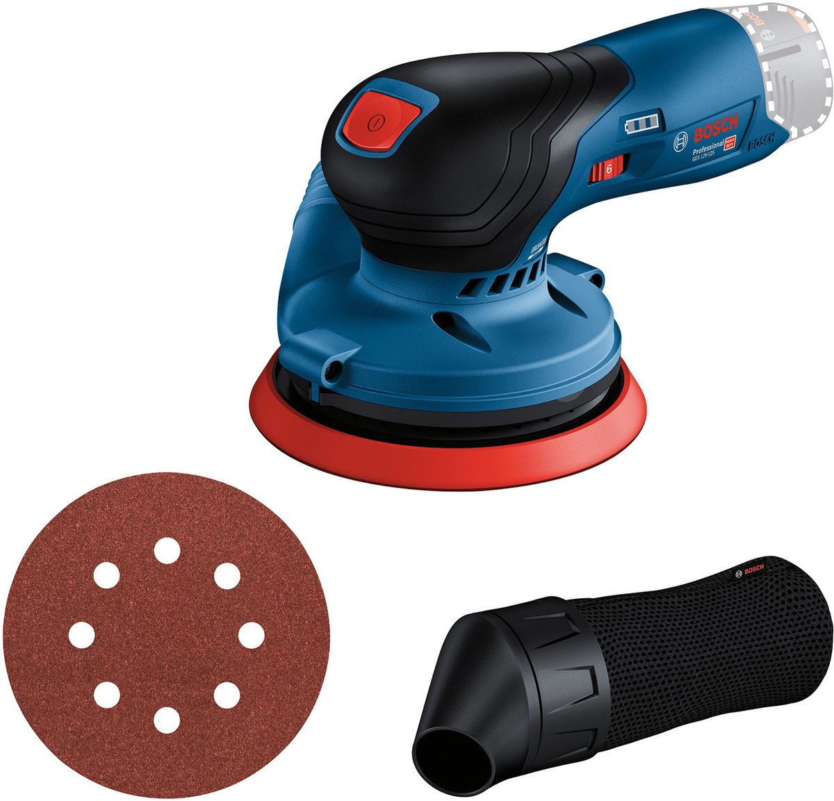 Bosch professional gex 12v-125 ponceuse excentrique à batterie 12v corps de base - 0601372101