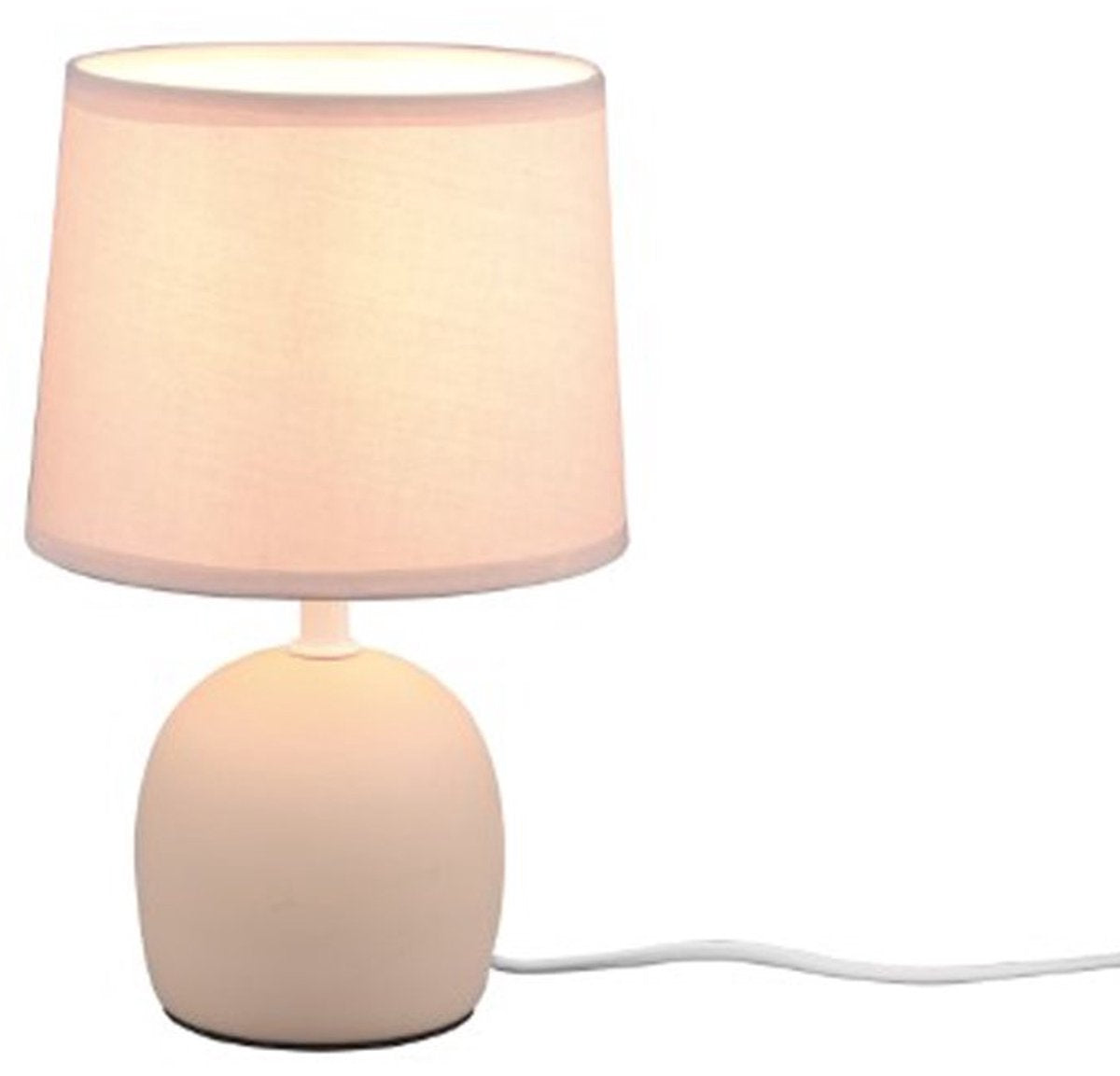 Rl live your light reality malu - lampe de table - beige - excl. 1x e14 4 w - interrupteur à cordon