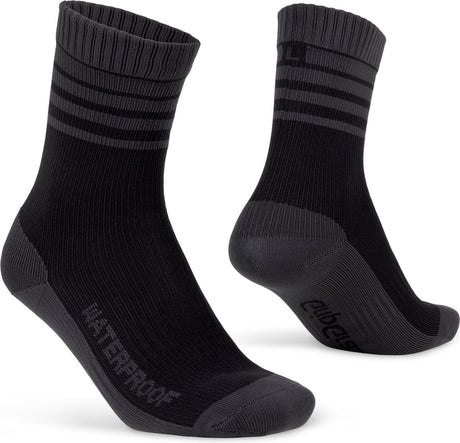 Gripgrab - merino-lined waterproof winter fietssokken gevoerd met merinowol - zwart - unisex - maat s