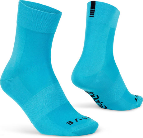 Gripgrab - chaussettes de cyclisme d'été légères SL performance 1 paire de chaussettes de cyclisme coolmax coupe régulière - bleu - unisexe - taille m (41-44)