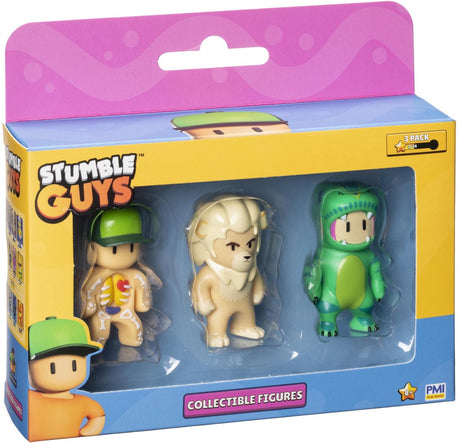 Figurines articulées Boti Stumble Guys, paquet de 3