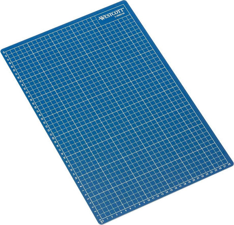 Tapis de découpe Westcott a3 - 450x300mm - 5 couches - auto-cicatrisant - bleu - ac-e46003