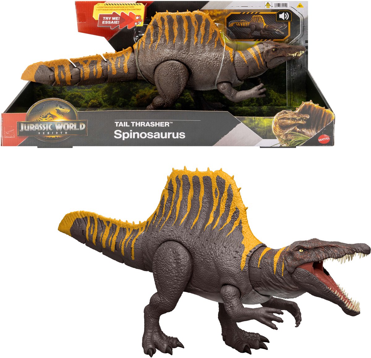 Mattel Jurassic World Rebirth Tail Warrior - Spinosaure