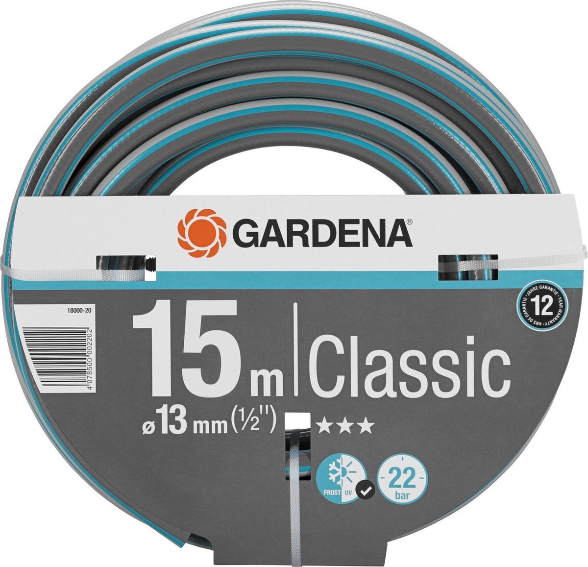 Tuyau d'arrosage classique Gardena 1 2-13 mm - 15 mètres