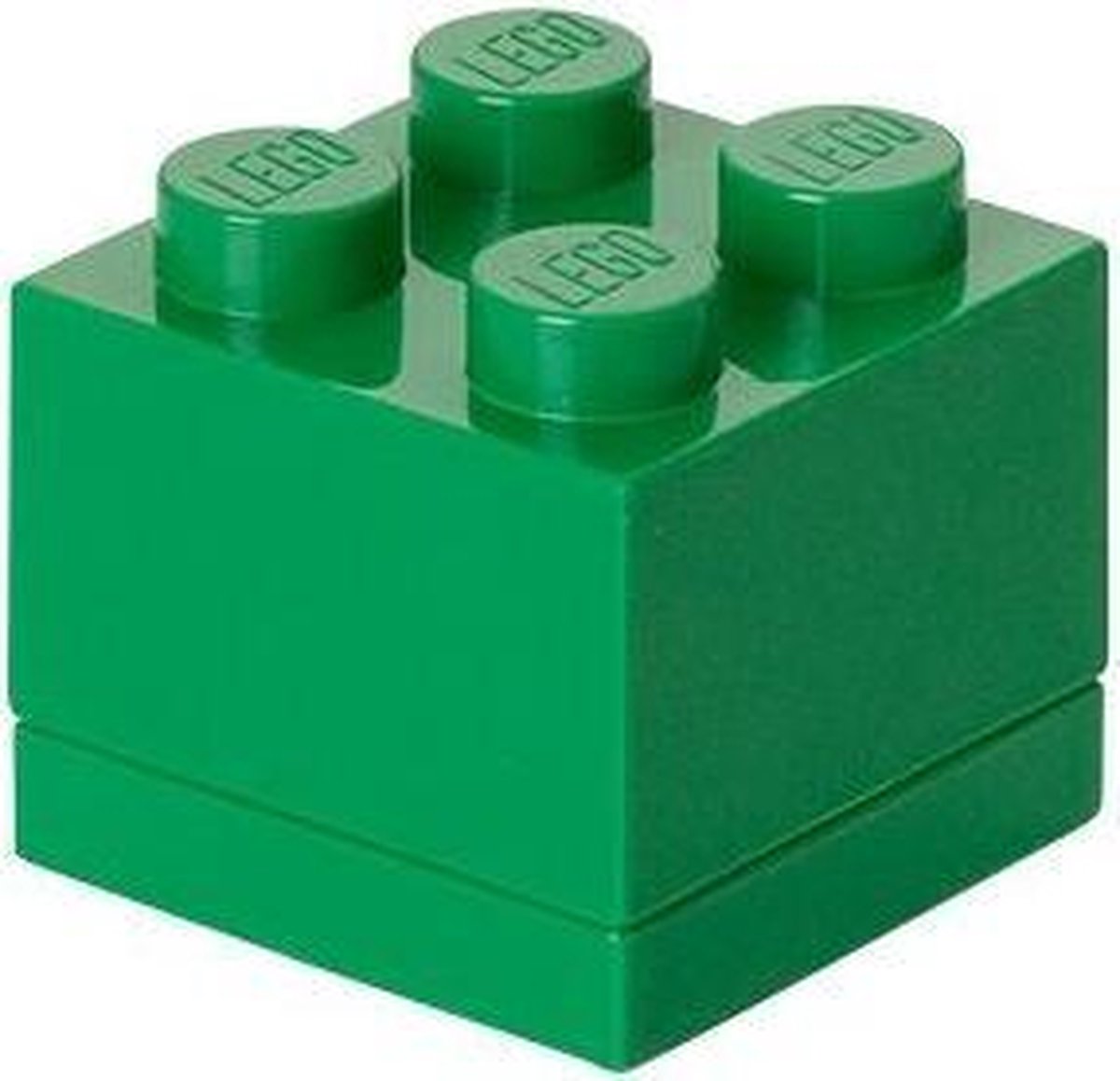 Lego - boîte de rangement mini brique 4 - polypropylène - vert