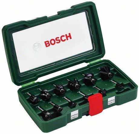 Jeu de fraises Bosch 12 pièces 1 4 tiges