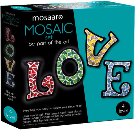 Mosaaro ensemble d'artisanat en mosaïque aime les jouets créatifs multicolores.