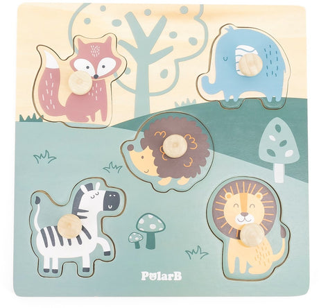Puzzle animaux en bois Polarb 44068