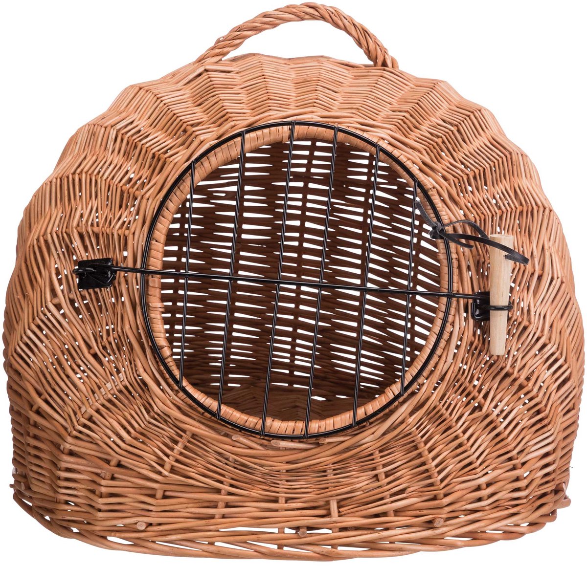 Panier pour chat en rotin Trixie avec porte - ø 50cm