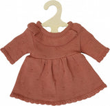 Robe en tricot pour poupées Heless pêche, 35-45 cm
