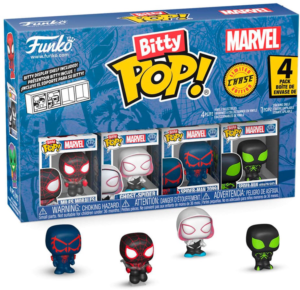 Funko Spider Man Bitty Pop ! figurine en vinyle pack de 4 série 2 mini figurine 2 cm - 2 cm