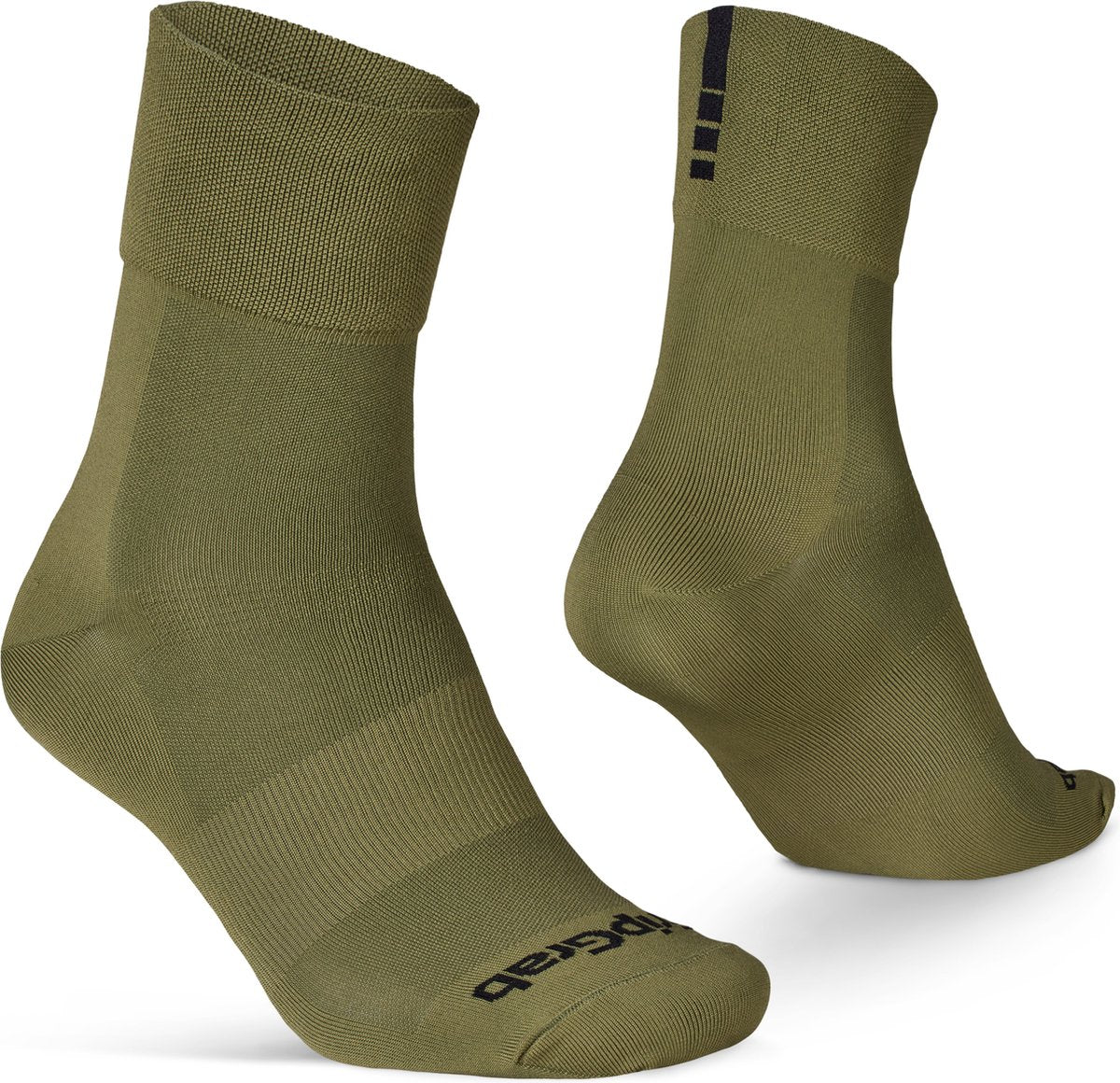 Gripgrab - chaussettes de cyclisme d'été légères SL performance 1 paire de chaussettes de cyclisme coolmax coupe régulière - vert olive - unisexe - taille xs (35-38)