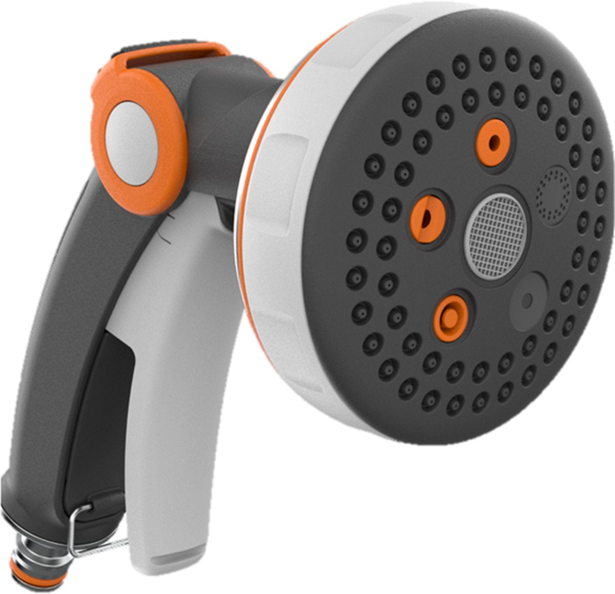 Gf garden gf pistolet pulvérisateur à grande tête 5 réglages en métal