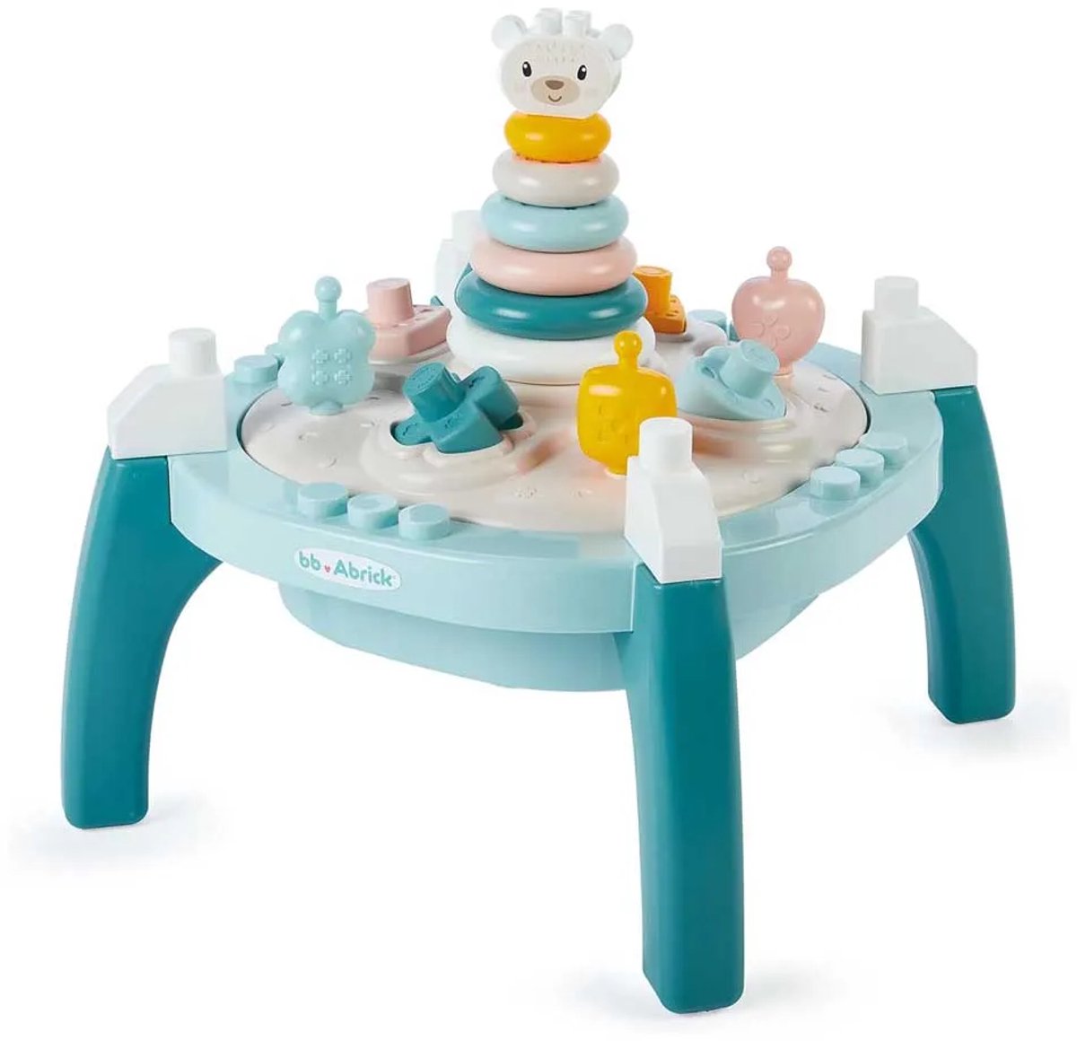 Ecoiffier abrick bébé ma première table d'activités, 21 pièces.