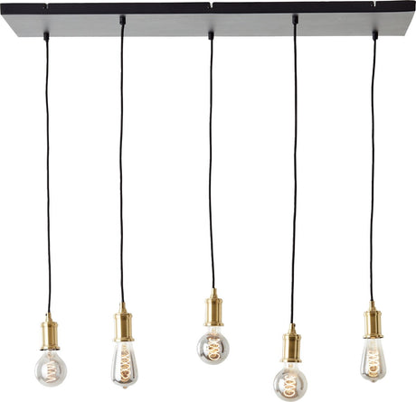 Brilliant Darcia - lampe suspendue - e27 max 5x60w - noir