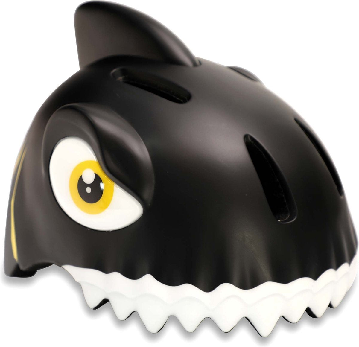 Crazy safety - casque de vélo enfant - casque de vélo pour enfants - requin noir - certifié en1078 - taille s - 49 54 cm réglable