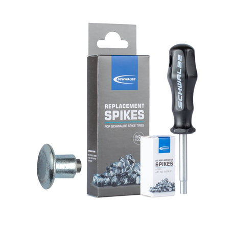 Schwalbe 50 pointes en acier pour tous les pneus à pointes, y compris. outils