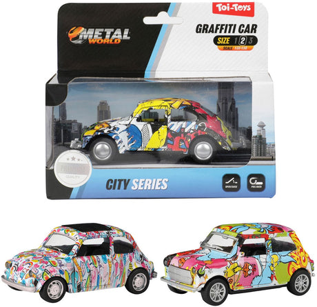Voiture graffiti à retrait Metalworld