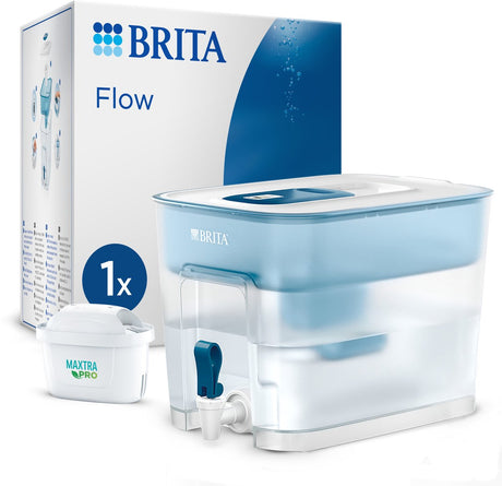 Filtre à eau Brita flow 8,2l bleu blanc