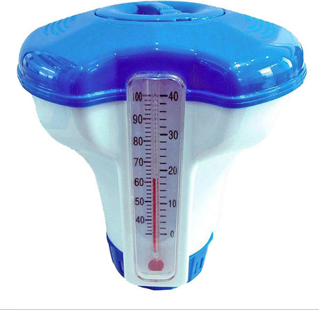 Flotteur de chlore Summer Fun - pour comprimés de 20 g - avec thermomètre