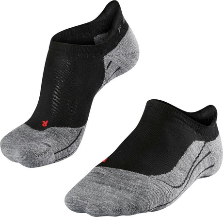 Falke ru4 chaussettes de course invisibles anti-ampoules en coton matériau fonctionnel femme noir - taille 37-38