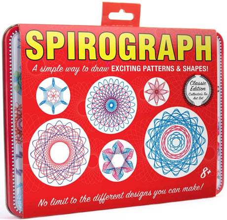 Ensemble de jouets rétro en étain spirographe - ensemble de dessins créatifs pour enfants.