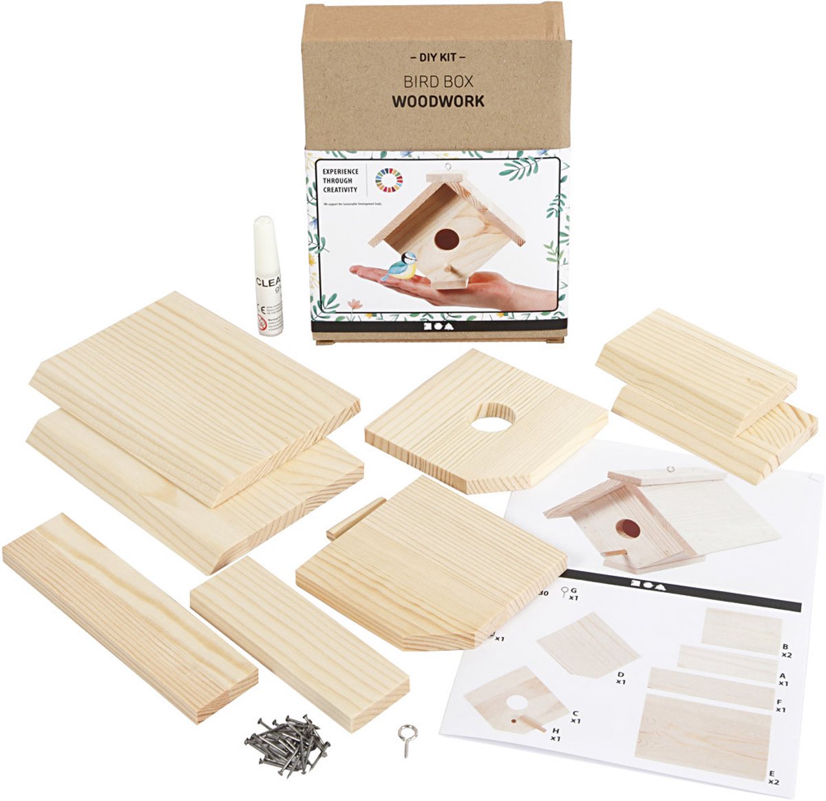 Entreprise créative https: www.ccobby.nl nichoir-h-13-cm-d-14-5-cm-w-16-cm-1-piece