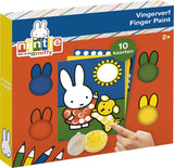 Groupe d'artisanat créatif créatif avec de la peinture au doigt Miffy