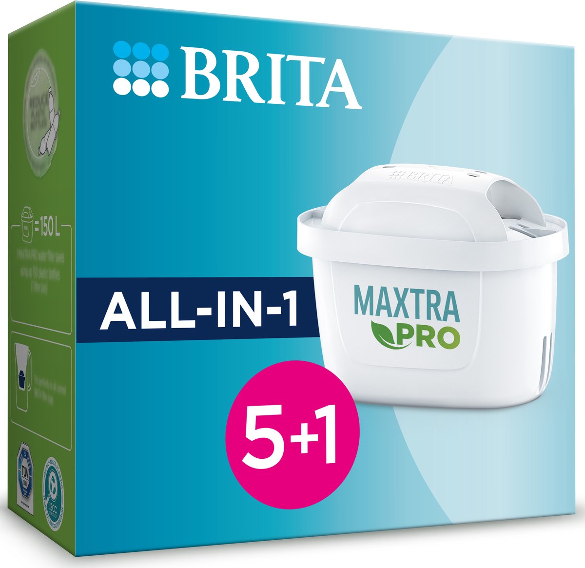 Brita maxtra pro cartouches de filtre à eau tout-en-1 6 pièces
