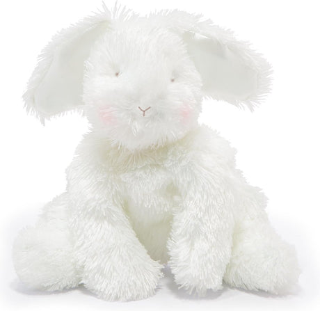 Bunnies by the Bay Blossom - Peluche chignon souple - Peluche - Détails brodés - Lapin - 20 cm - Blanc