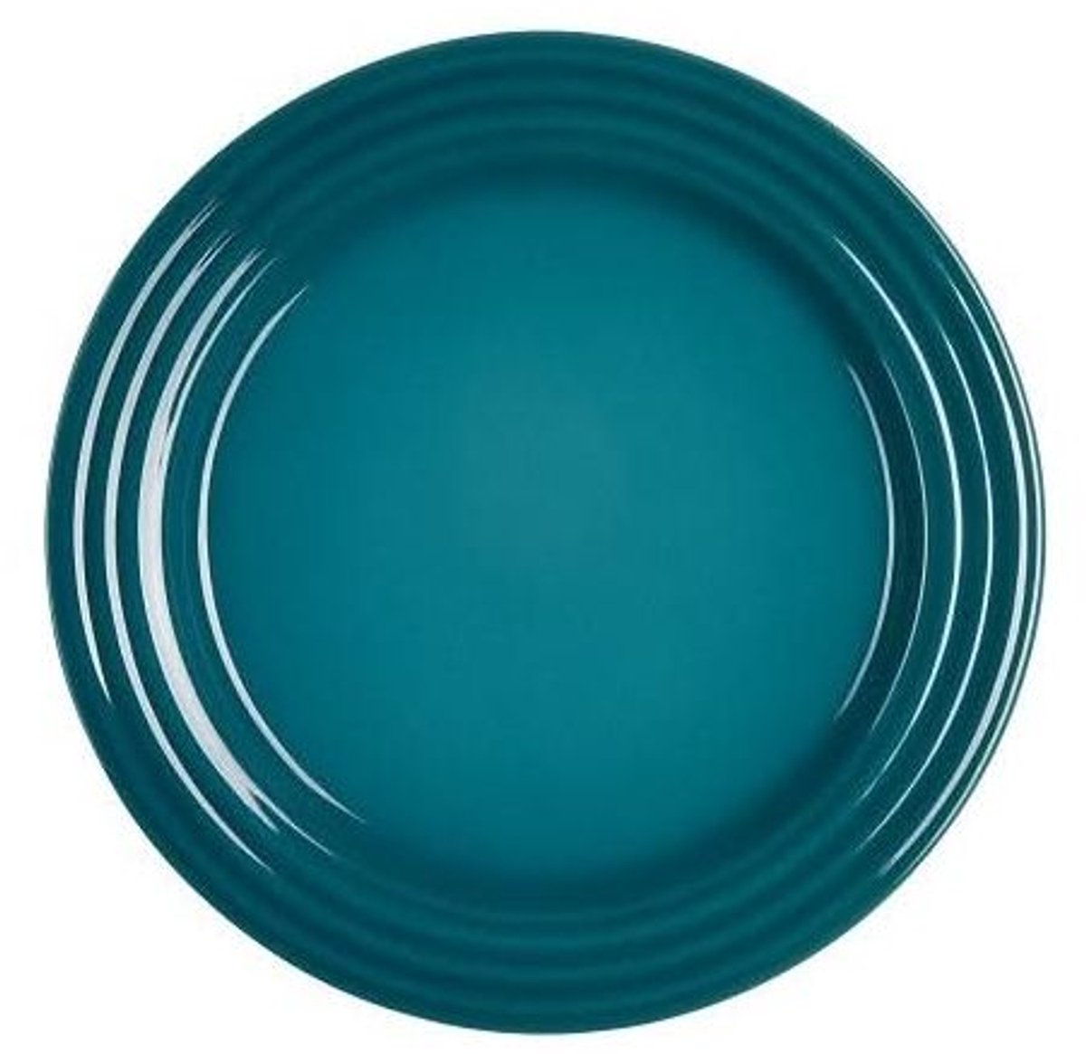 Le creuset assiette à petit-déjeuner assiette à dessert - sarcelle foncée - ø 22 cm