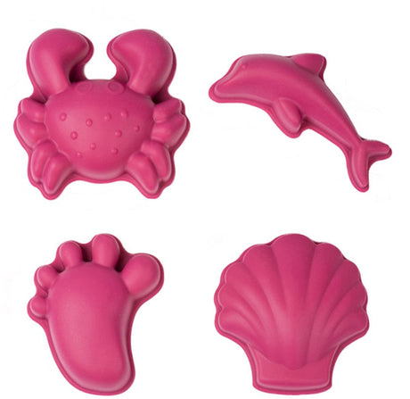 Moules à sable Scrunch - rouge - pliable - recyclable