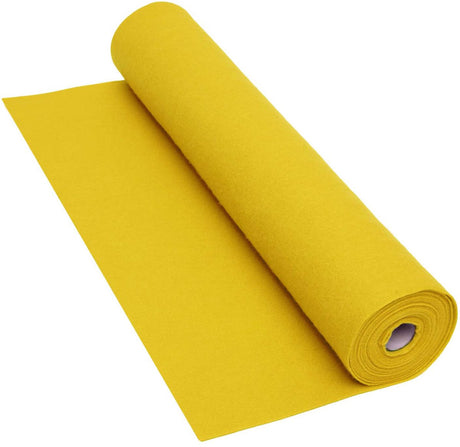 Colorations - rouleau de feutre jaune - 160gsm, 5m x 45cm