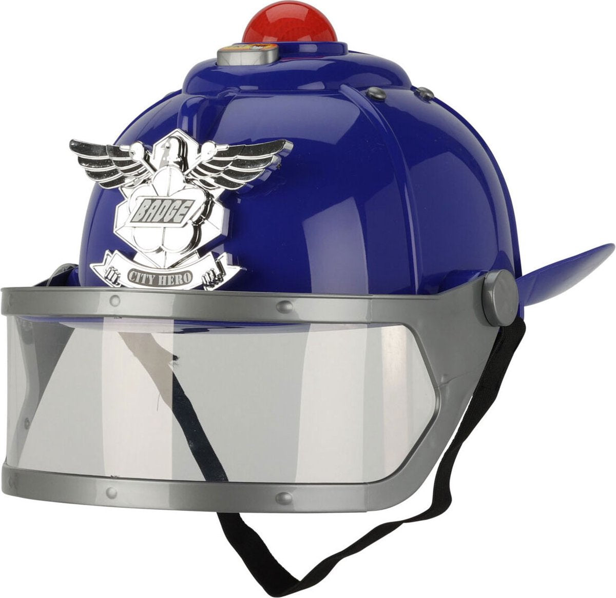 Casque de police marchande avec jouets lumineux et sonores pour enfants.
