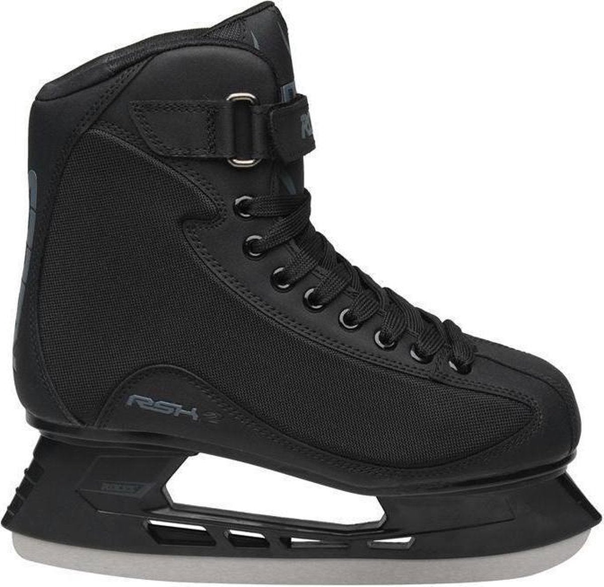 Roces – rsk 2 – patins de hockey sur glace – patins hommes – noirs – construction robuste en fer en acier inoxydable – taille eu 47