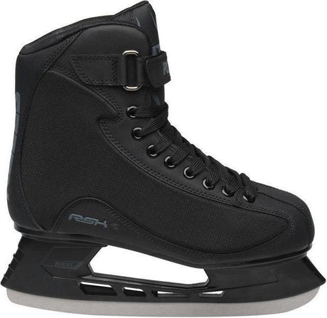 Roces – rsk 2 – patins de hockey sur glace – patins hommes – noirs – construction robuste en fer en acier inoxydable – taille eu 47
