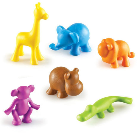Ressources d'apprentissage sauvages sur les animaux jungle counters® (ensemble de 72) - 3+