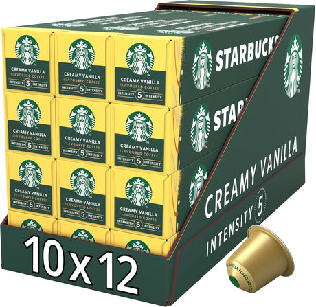 Capsules Starbucks by Nespresso vanille crémeuse - 10 tasses à café x 12 boîtes