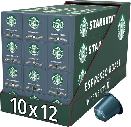 Capsules Starbucks by Nespresso torréfaction expresso - 10 tasses à café x 12 boîtes